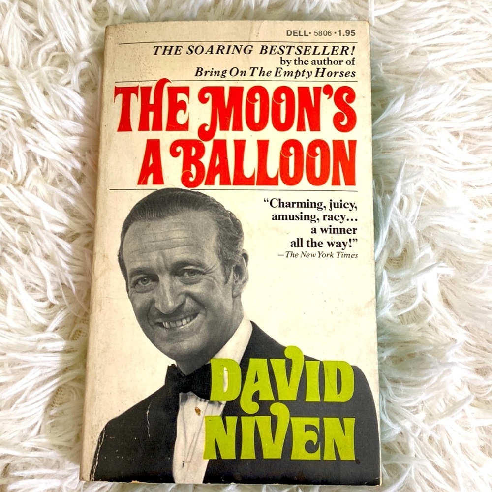 THE MOON’S A BALLOON DAVID NIVEN  Vintage Hollywood Memoir PB EUC